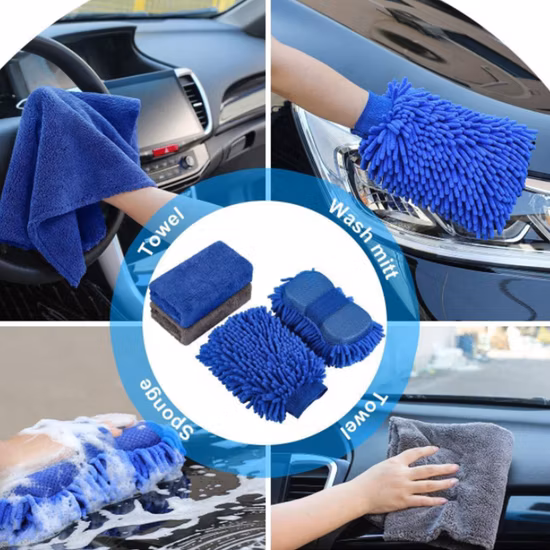 7PCS PVC Packed Car Wash Cleaning Kit Car Cleaning Tool