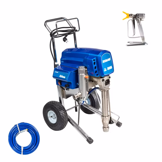 Piston Pump Paint Sprayer with 6.3 L/Min Displacement Spraying Gun Support